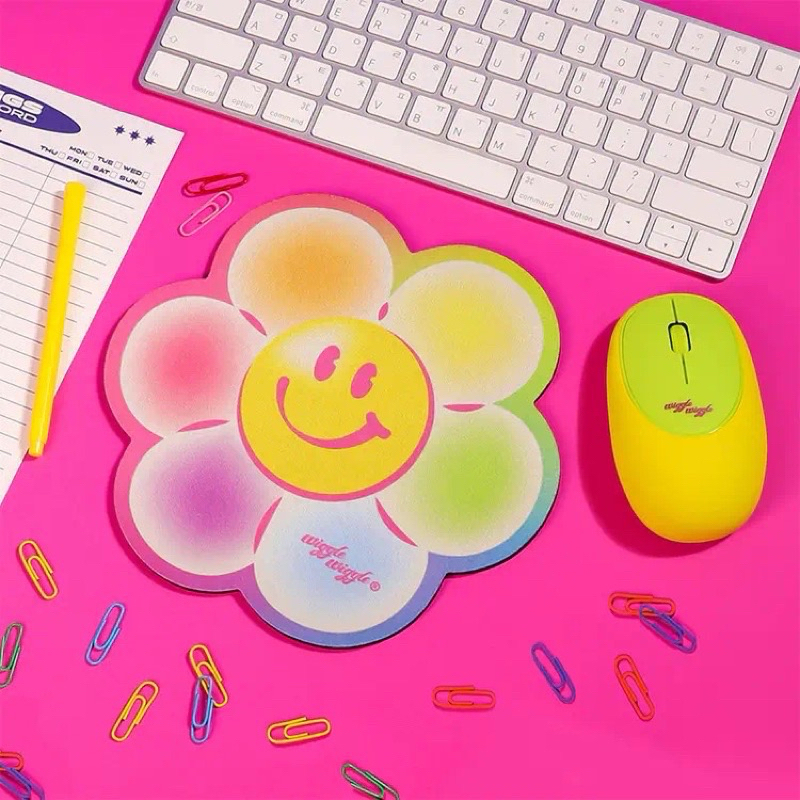 Wiggle Wiggle 系列 - 彩色笑哈哈花花滑鼠墊 0265