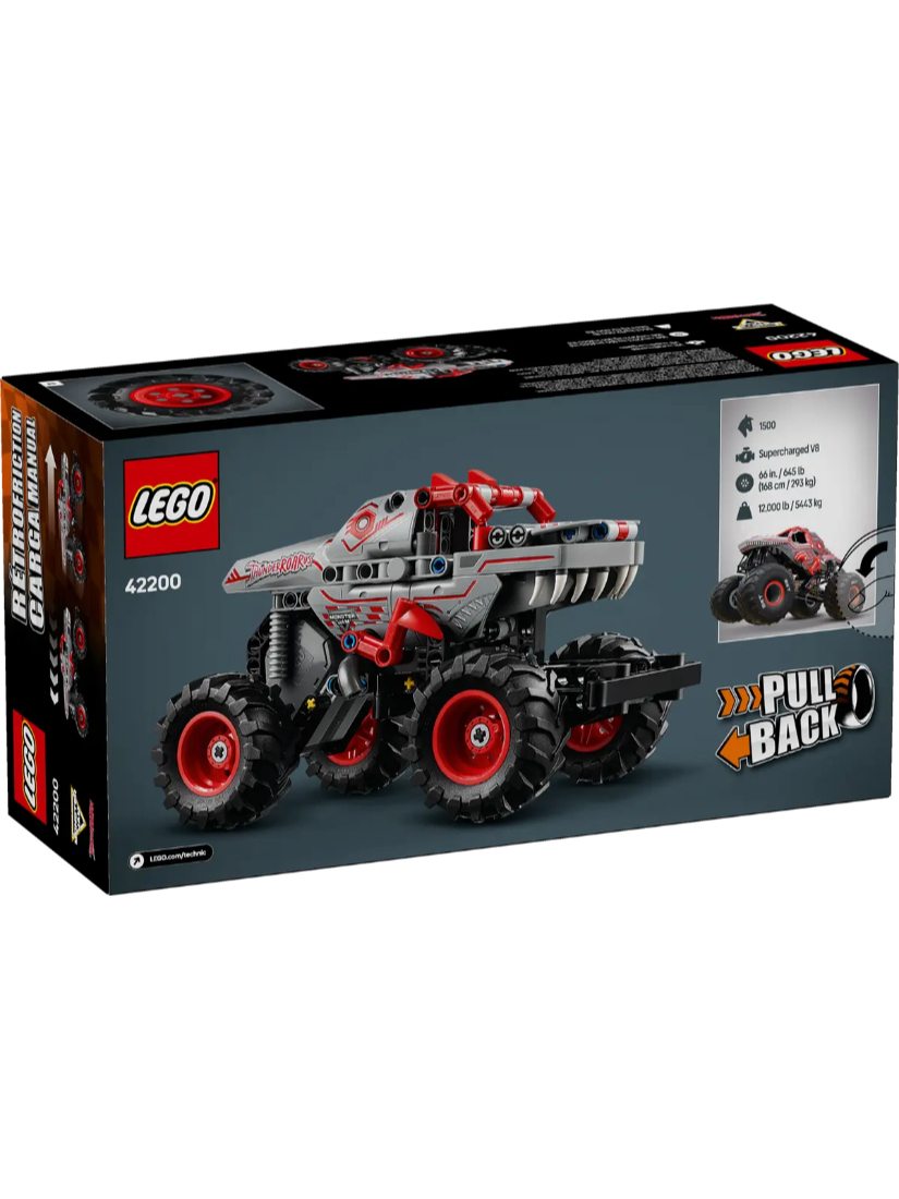 LEGO 42200 Monster Jam™ ThunderROARus™ Pull-Back