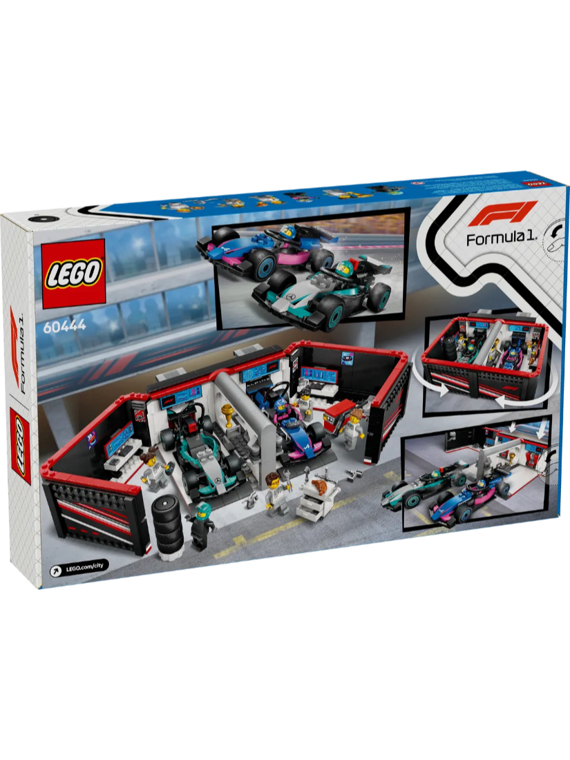 LEGO 60444 F1® 車庫和 Mercedes-AMG 與 Alpine 汽車