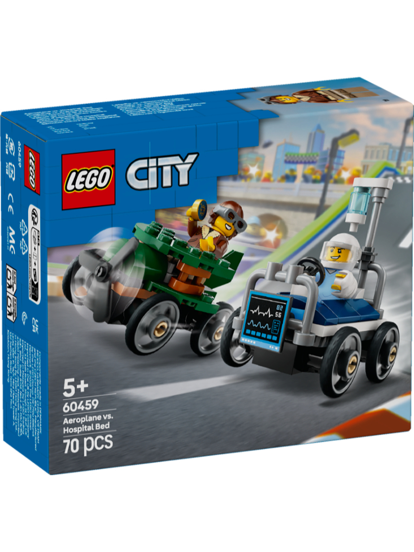 LEGO 60459 飛機vs.病床賽車套裝