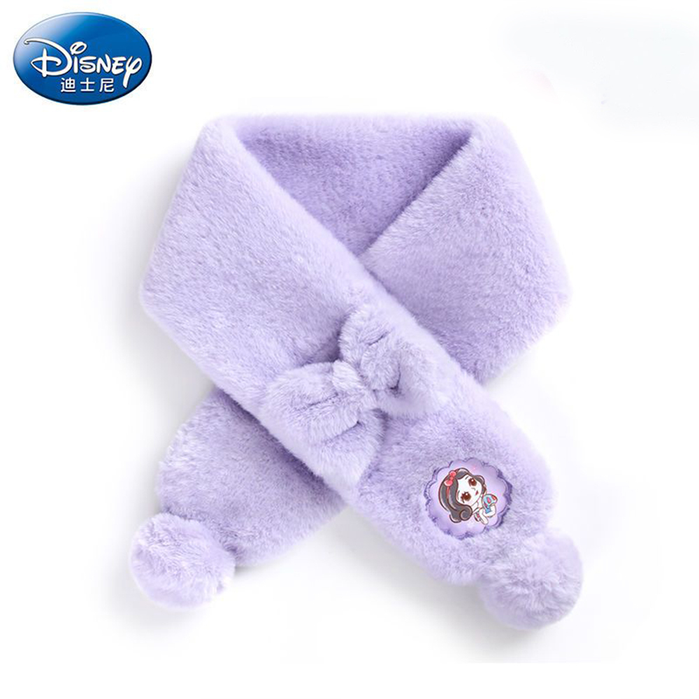 【虎兒寶】迪士尼系列 兒童絨毛保暖圍巾 - 白雪公主 紫  ( DSP77305 ) 90x10cm