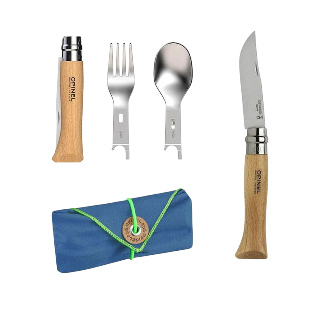 OPINEL 游牧湯叉組 N°8 含刀 叉 匙 布