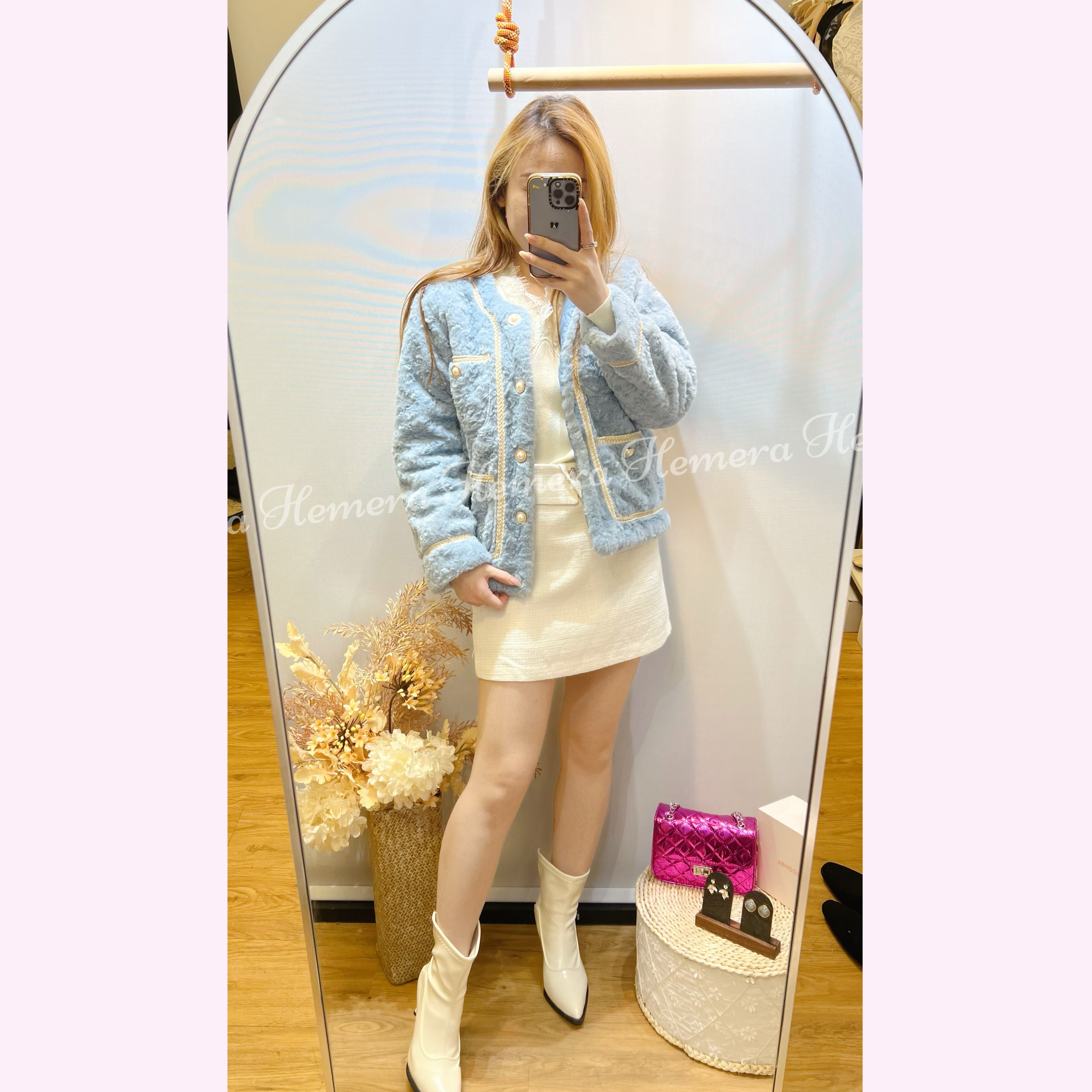 JK24W0109 毛毛小香風外套