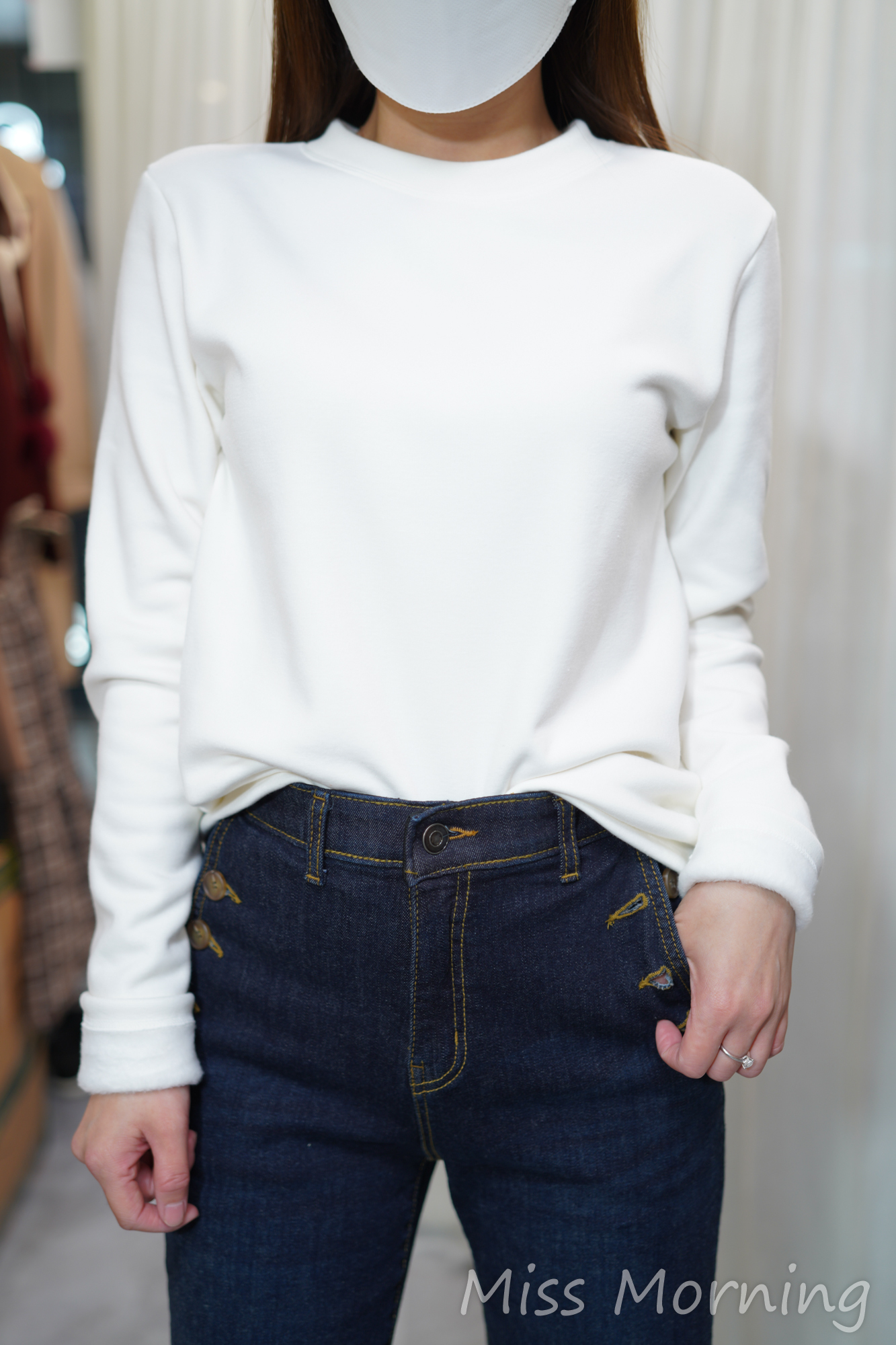 簡約絨底上衣(14388)