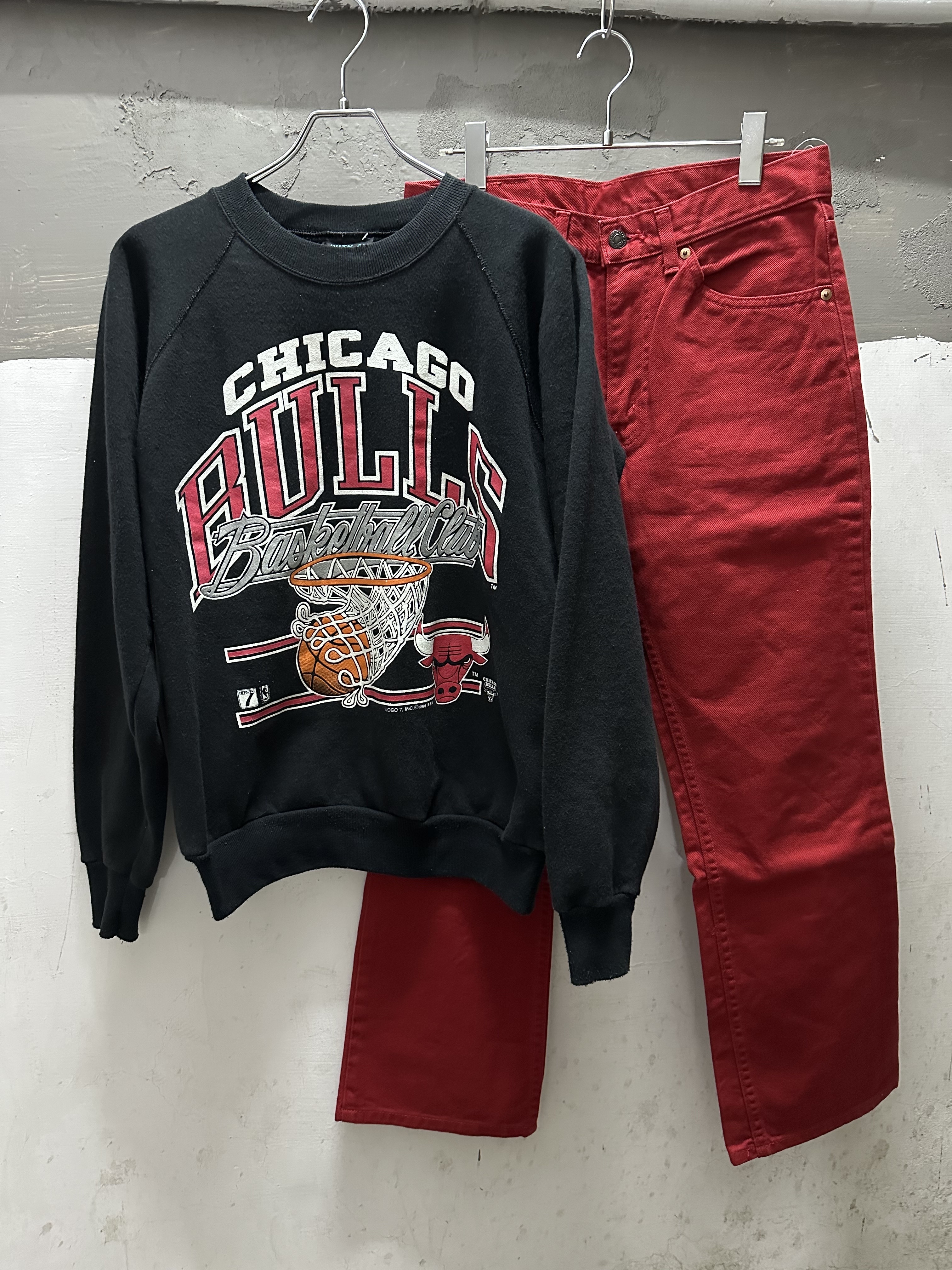 90s CHICAGO BULLS Sweat Shirt Made in USA
