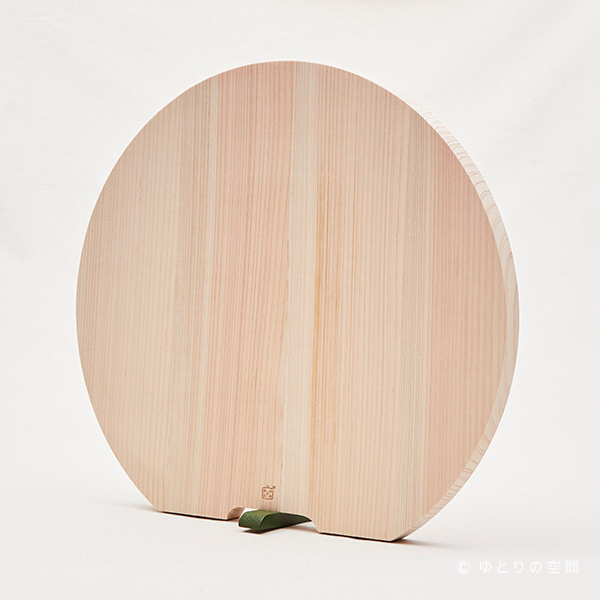 栗原晴美 - 可立式木製圓砧板 / 大