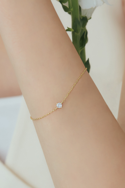 日常單鑽造型手鍊
