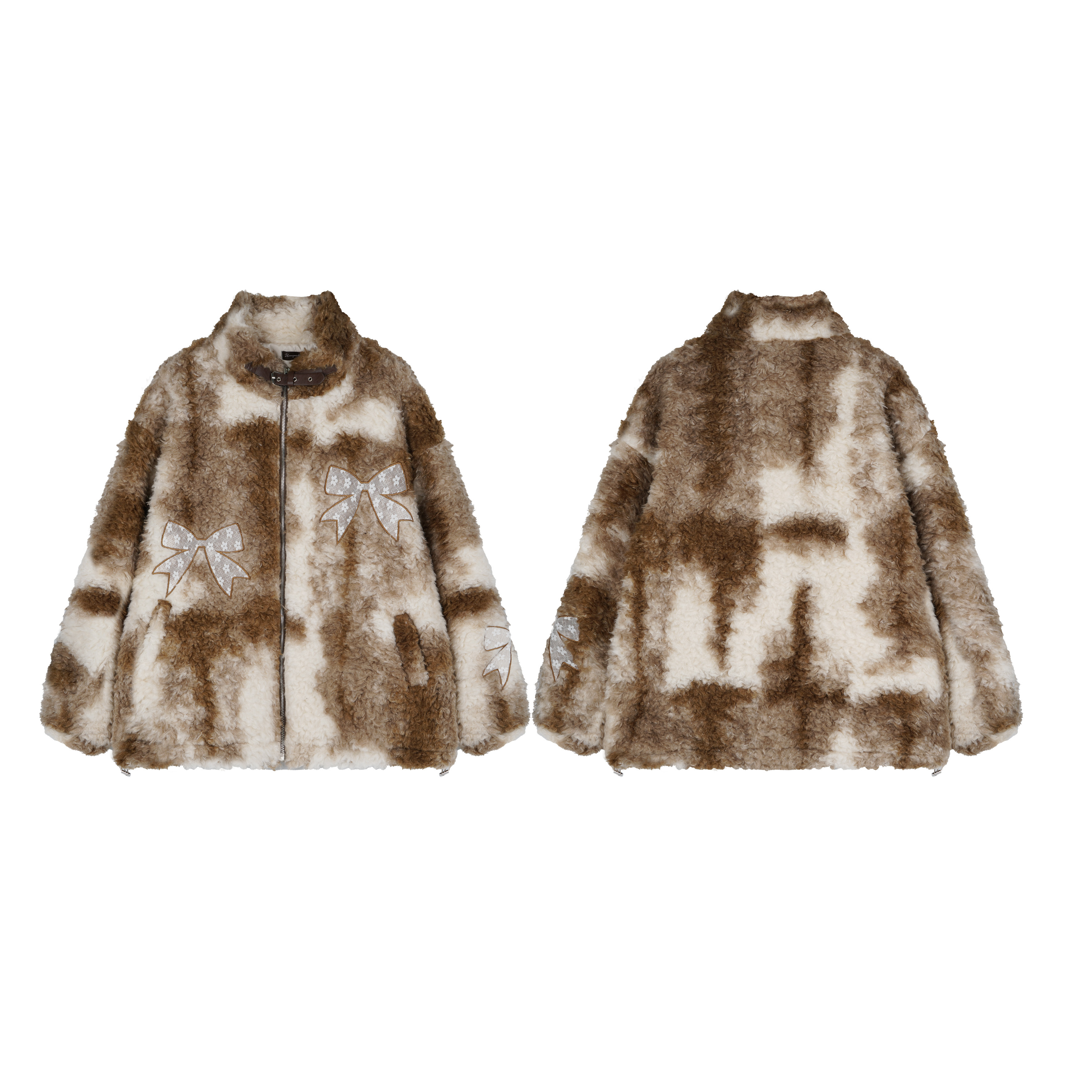 蝴蝶結毛毛外套