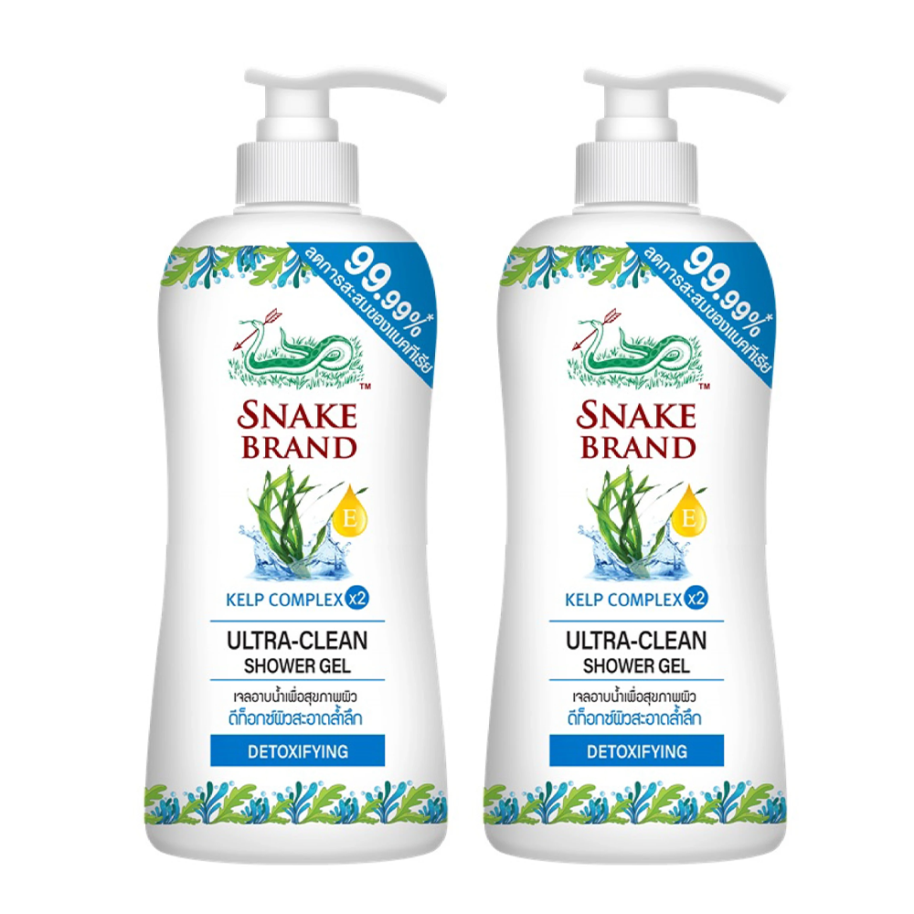 Snake Brand-泰國蛇牌草本植物 配方沐浴露450mlx2
