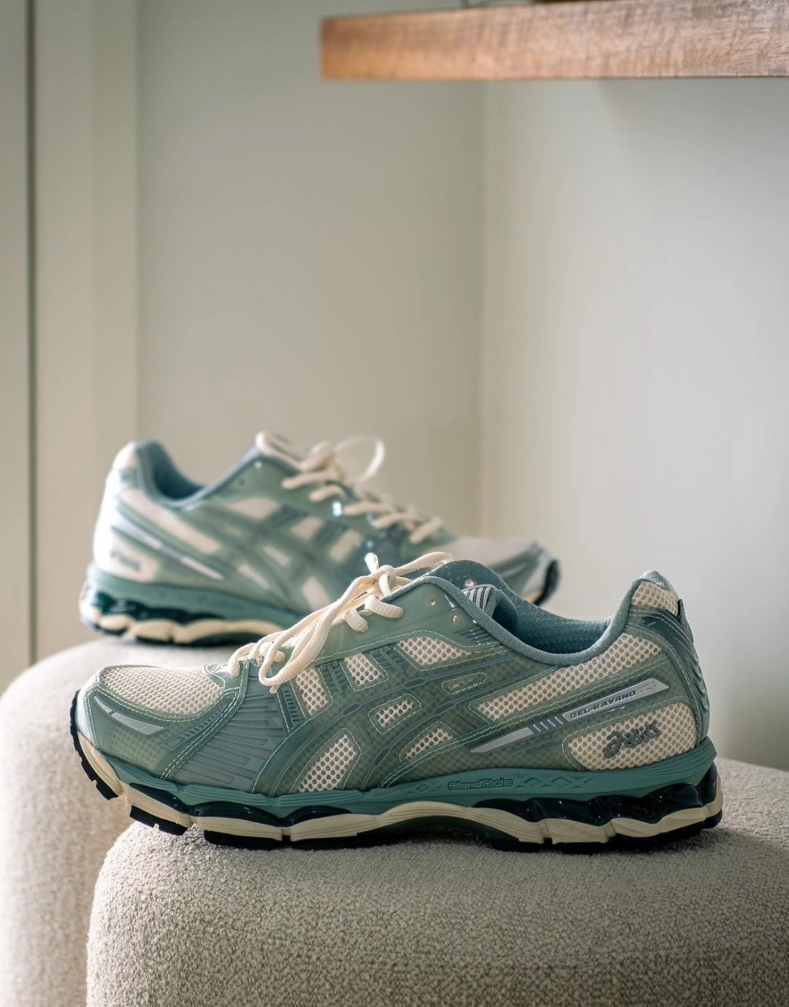 【代購】 KITH x  Asics Gel-Kayano 12.1 “Light Sage” 薄荷綠 跑鞋 運動鞋 1203A675-100