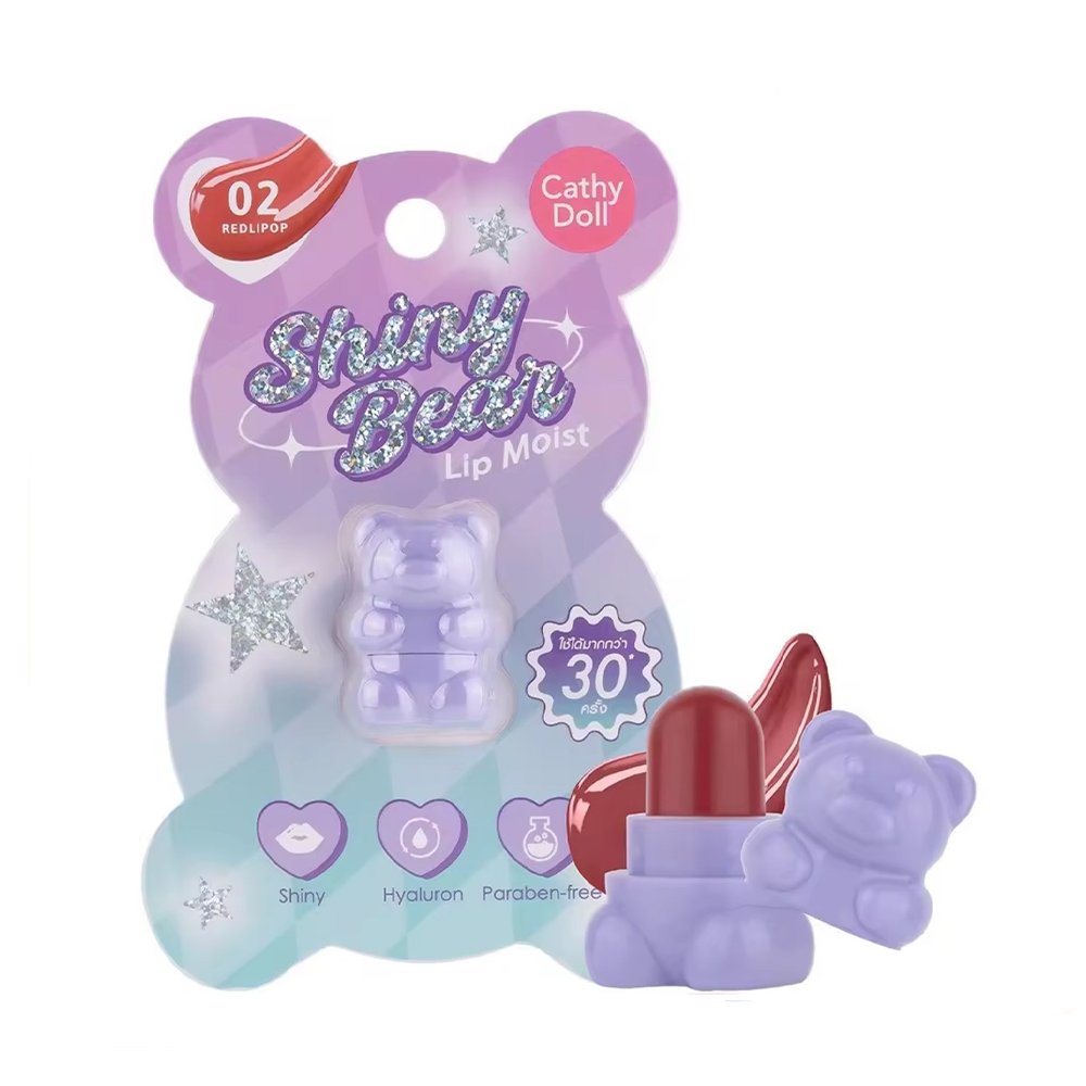 泰國 cathy doll 小熊潤唇膏 02 小辣椒
