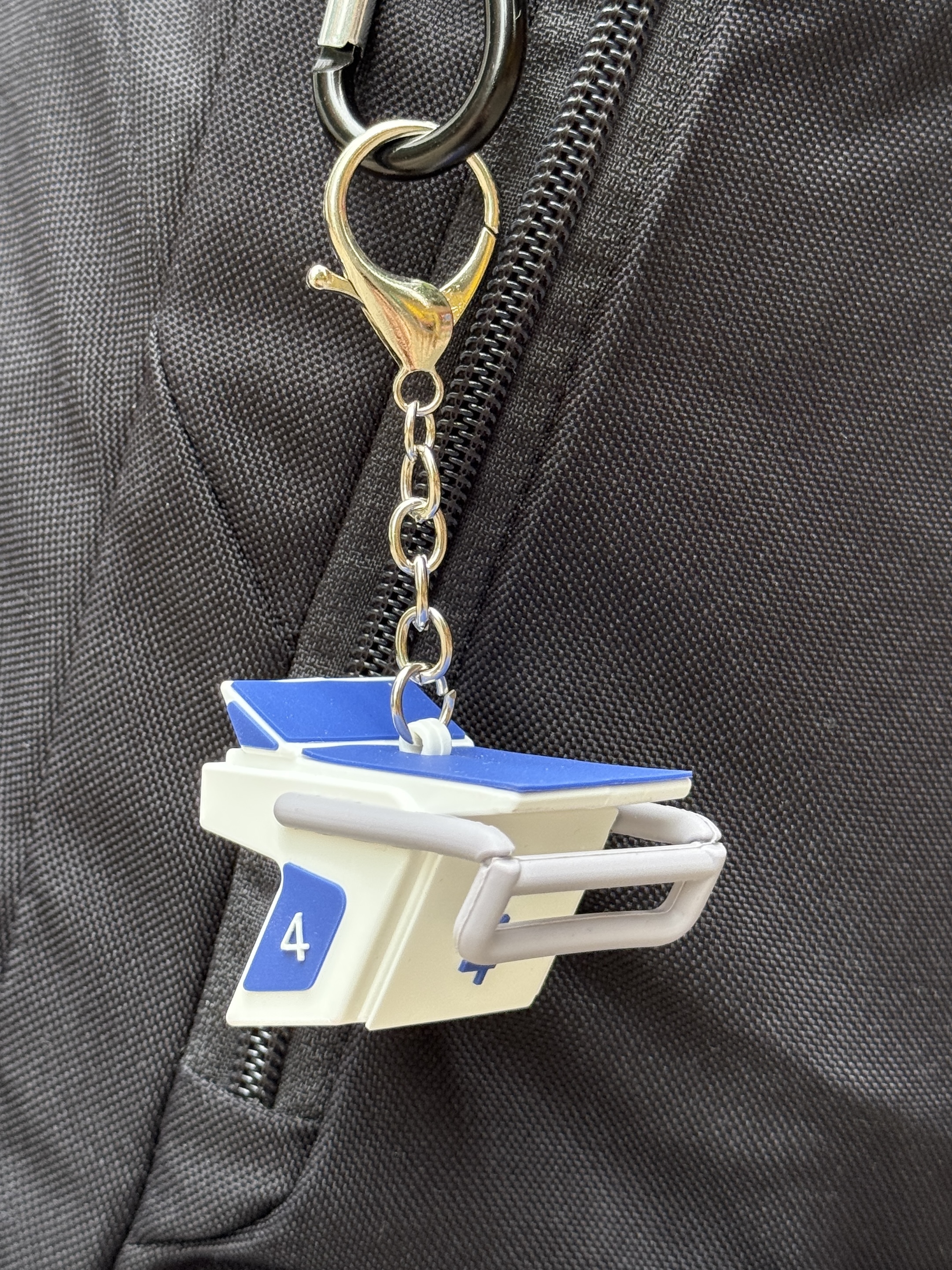 Q版游泳4號跳台匙扣