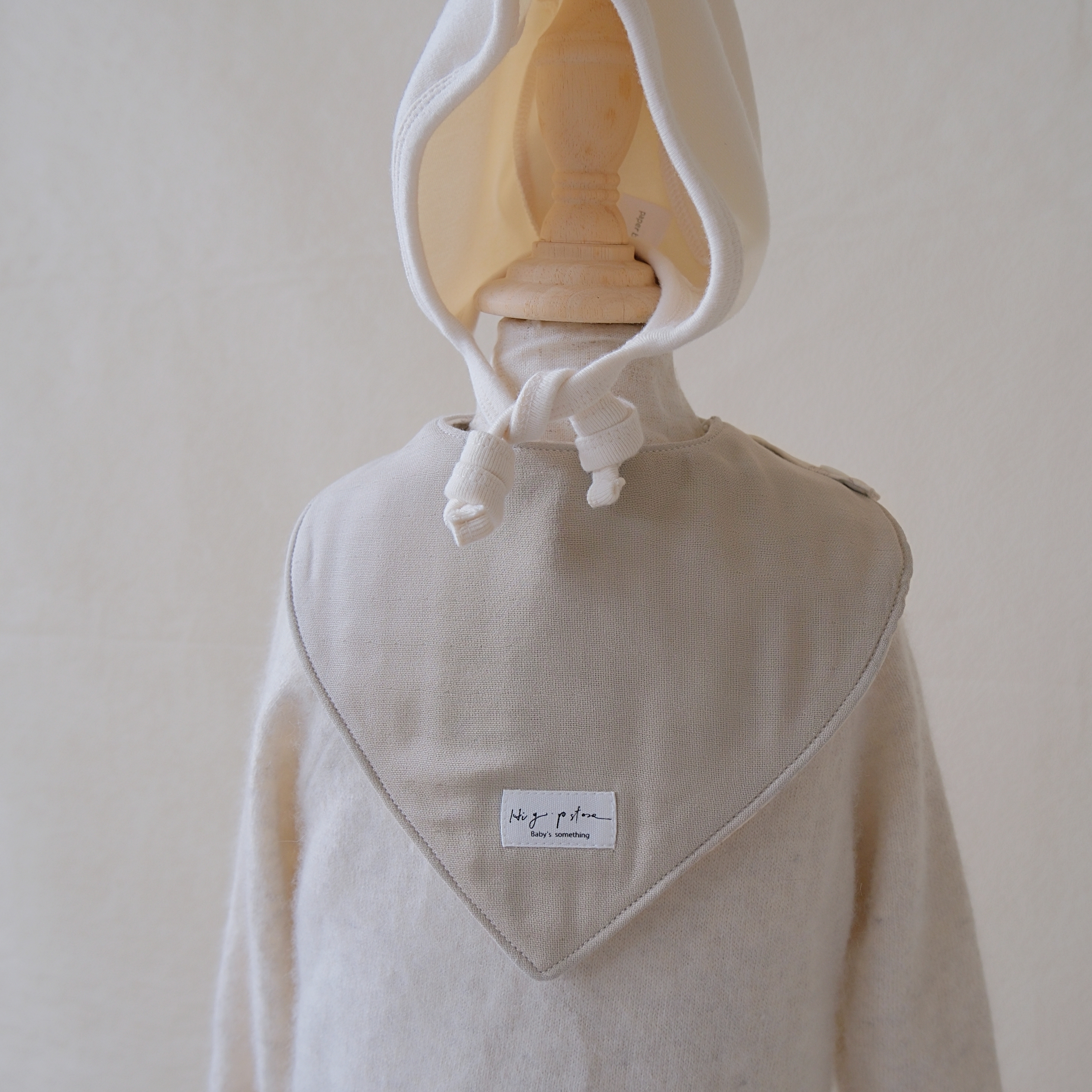 Hi Y.P store-手作圍兜-雙面三角兜-森林棕熊