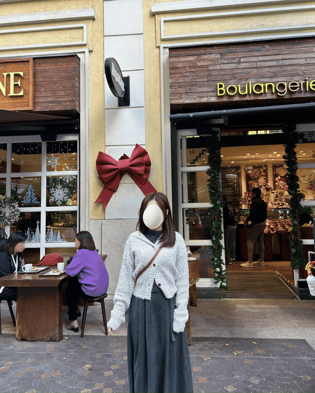 短版仿木鈕水手領外套