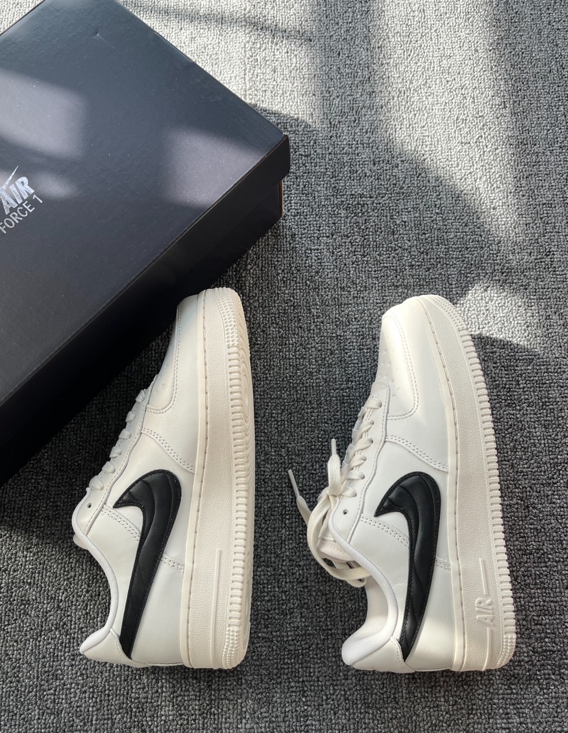 【代購】 Nike Air Force 1 空軍一號 白黑 休閒鞋 板鞋 FV1182-001