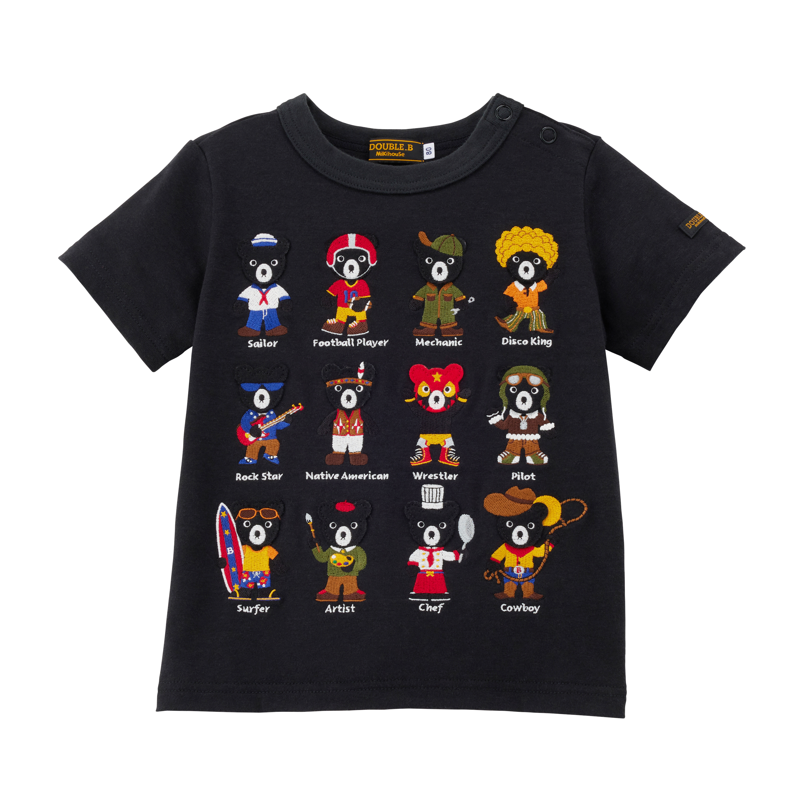 Double B 黑色熊仔短袖衫