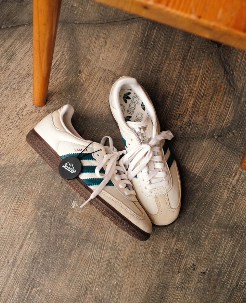 【代購】 adidas originals SAMBA OG 雲白綠 德訓鞋 IG1963