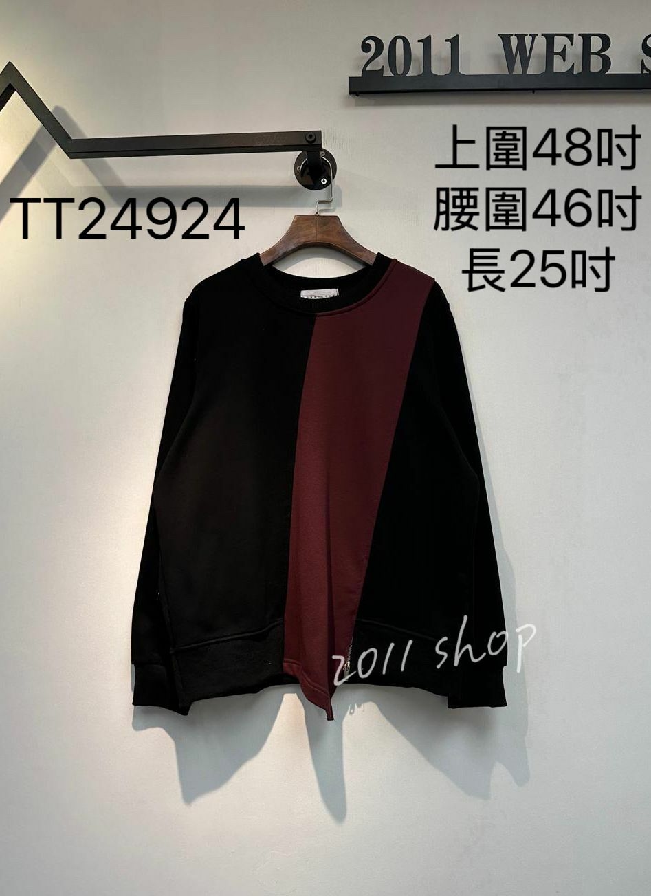 *不設優惠*圓領不規則拼布TOP 上圍48吋 腰圍46吋 長25吋 TT24924*不夾單不包郵*