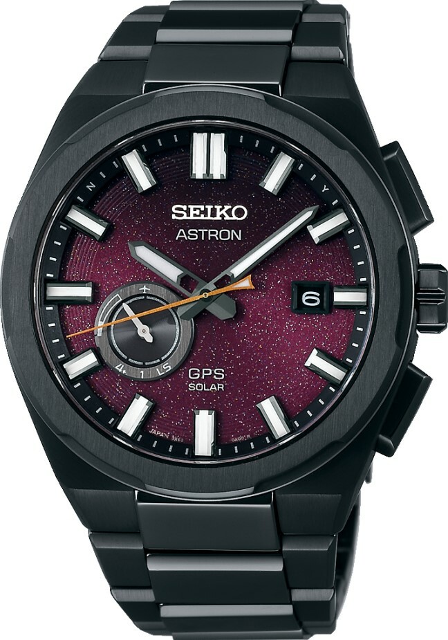 萬年鐘錶 - SEIKO ASTRON   限量夜櫻GPS全黑八角鈦金屬GPS太陽能衛星對時男錶  SSJ029J1 / 3X62-0AG0SD  錶徑42MM