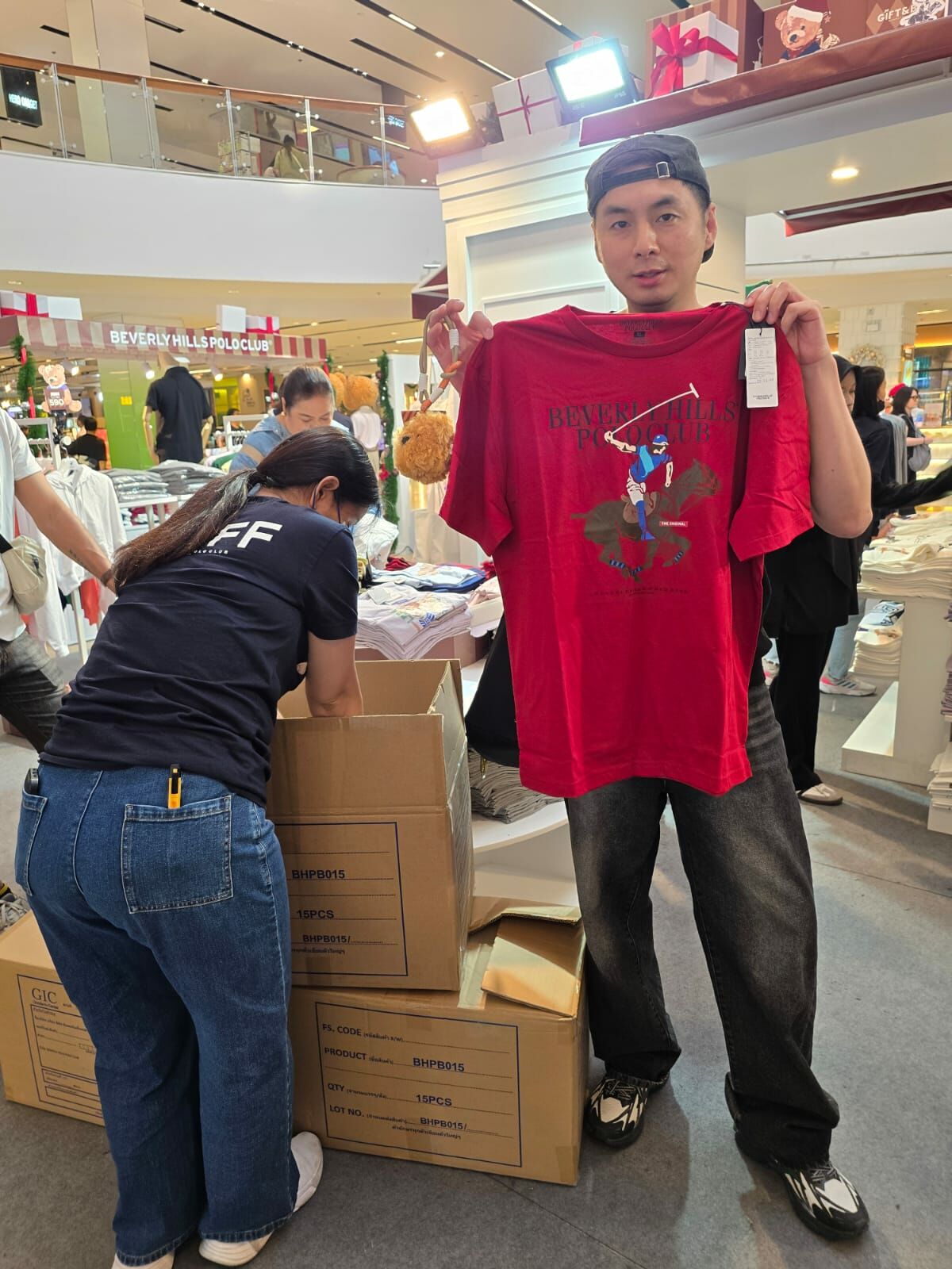 【SamSam泰國直播】BEVERLY HILLS POLO L010318 男裝短袖上衣 (紅色)