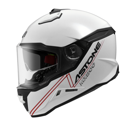 ASTONE MX800B 亮光白 素色 內墨片 多功能帽款