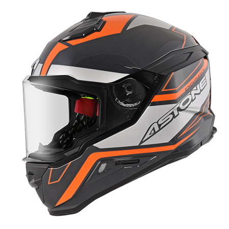 ASTONE MX800B 黑銀 BF9 橘 彩繪 內墨片 多功能帽款
