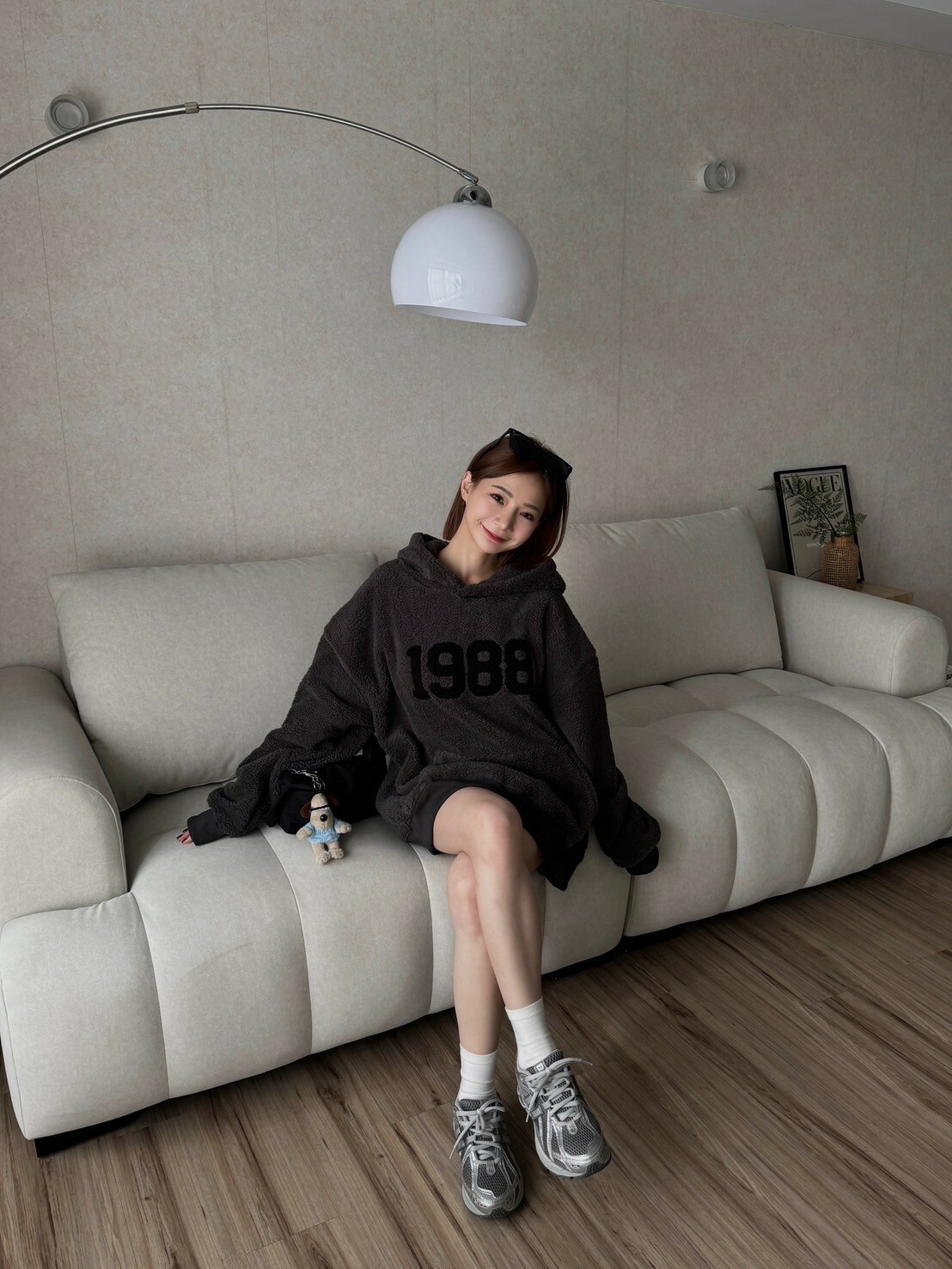 QQ毛保暖連帽上衣