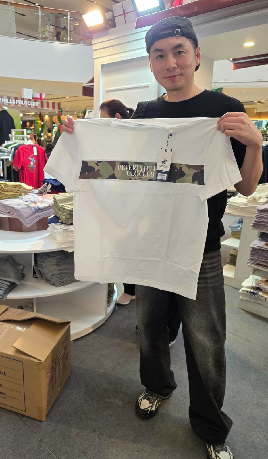 【SamSam泰國直播】BEVERLY HILLS POLO L0103216 男裝短袖上衣 (白色)