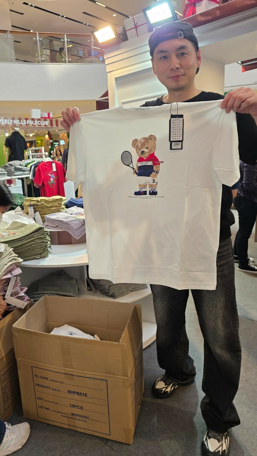 【SamSam泰國直播】BEVERLY HILLS POLO L0103218 男裝短袖上衣 (白色)