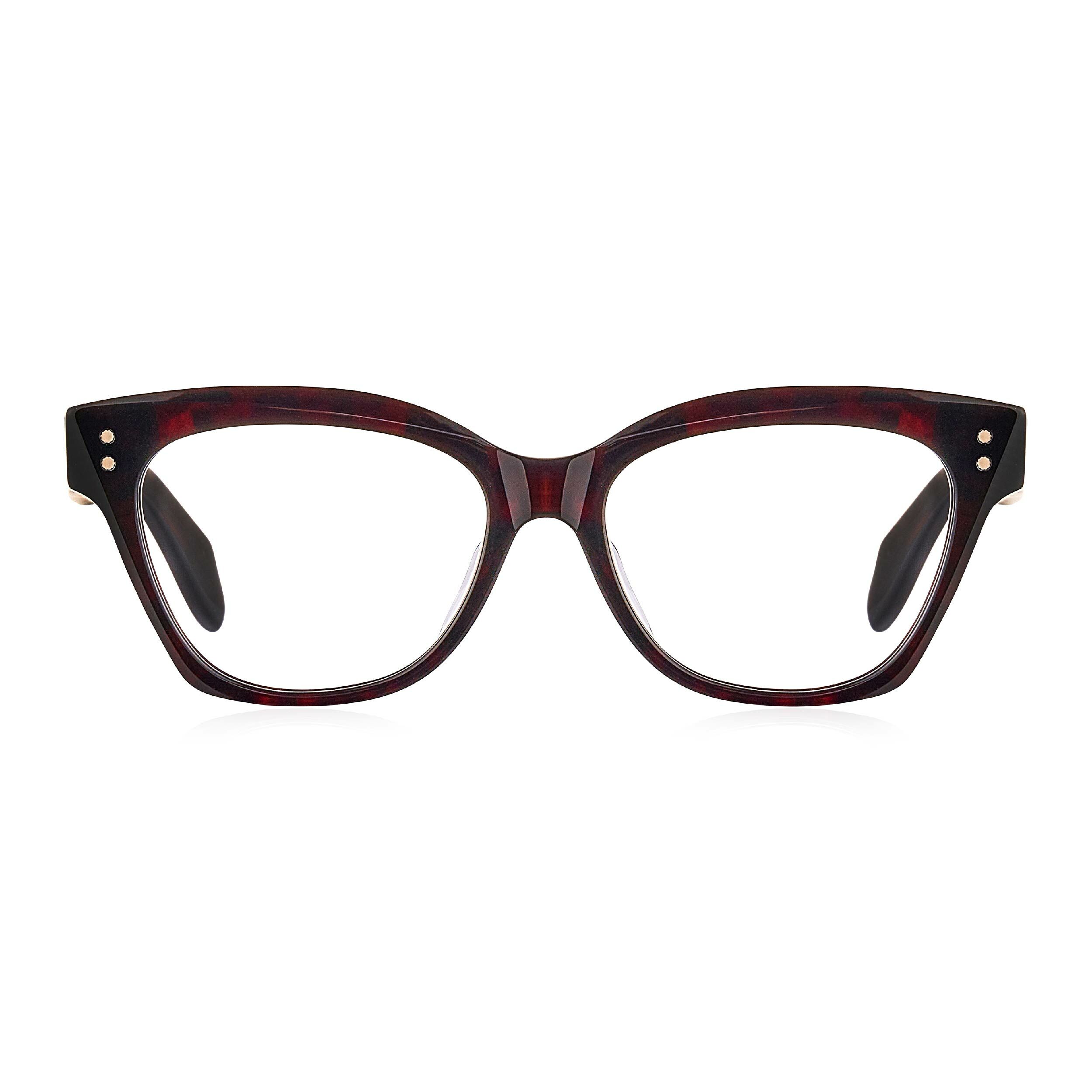 獨樹一幟狂熱款手造方框眼鏡-兩色可選