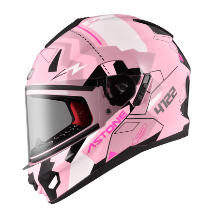 ASTONE GTB606 粉白 BG6 彩繪 內墨片 全罩式帽款