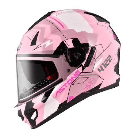 ASTONE GTB606 粉白 BG6 彩繪 內墨片 全罩式帽款