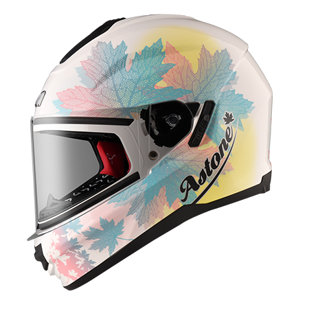 ASTONE GTB606 白 BG7藍 彩繪 內墨片 全罩式帽款