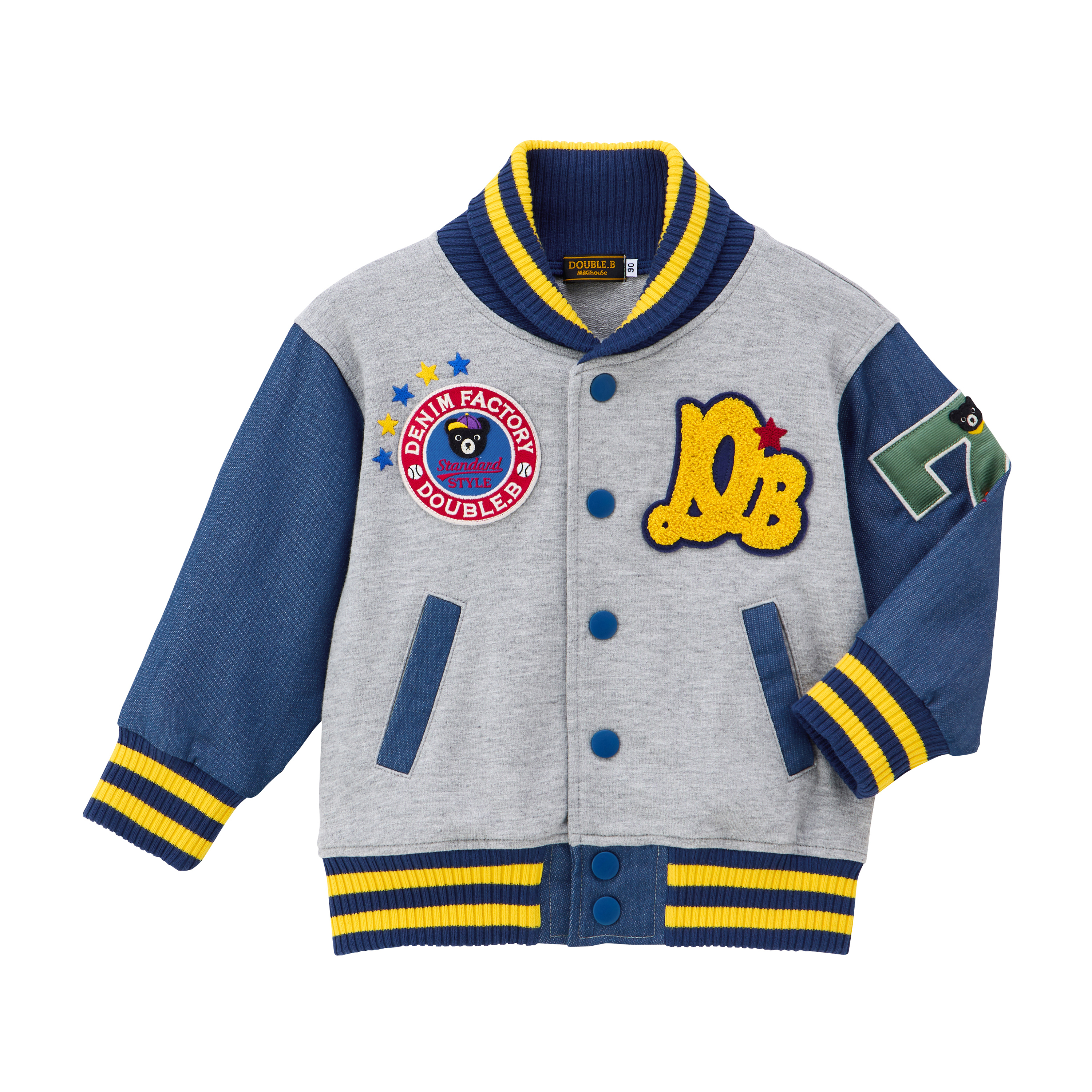 Double B 黑熊棒球外套