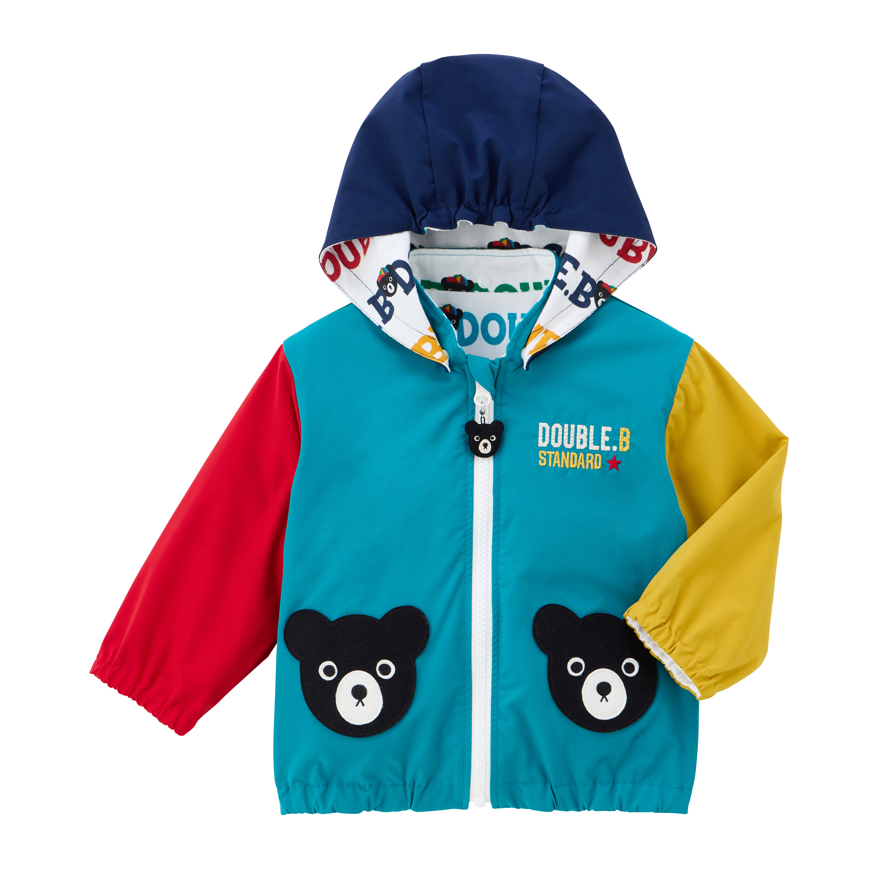 Double B 正反兩穿黑熊連帽外套