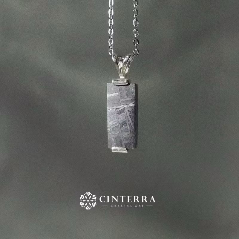簡約瑞典天鐵項鍊｜ㄧ圖ㄧ物｜無電鍍｜天鐵項鍊｜鎳鐵隕石