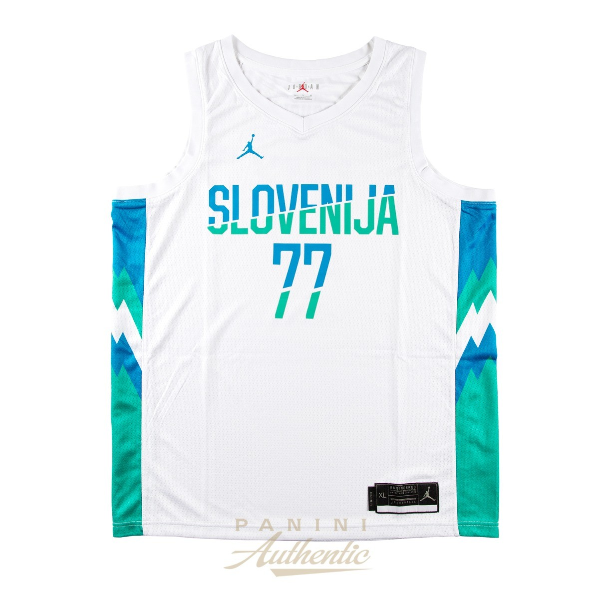 Luka Doncic Autographed White Slovenia Swingman Jersey 全球限量177件