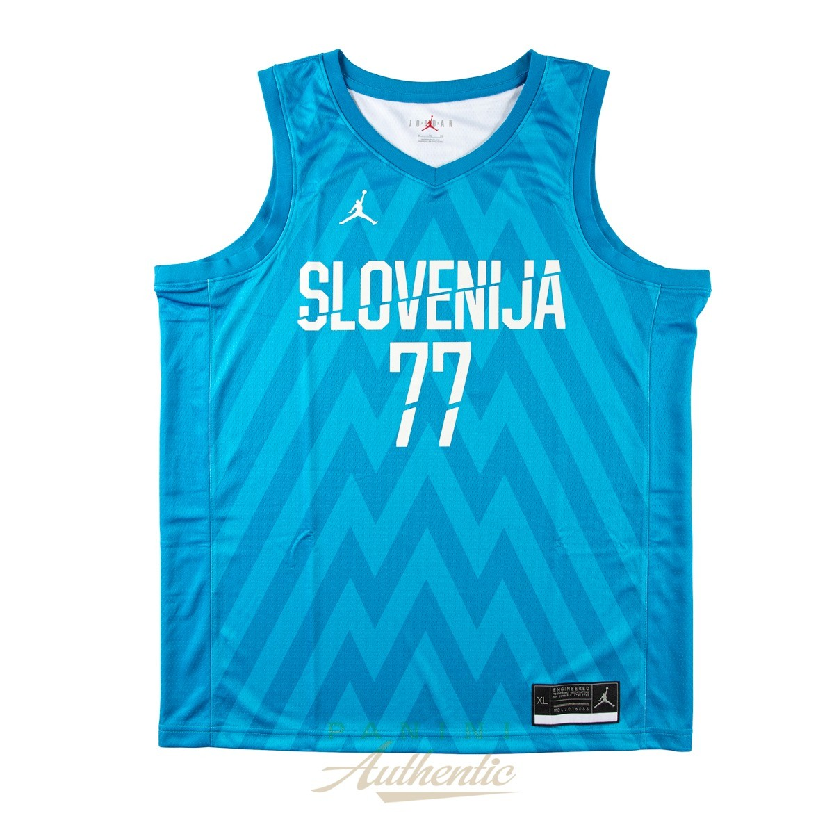 Luka Doncic Autographed Light Blue Slovenia Swingman Jersey全球限量177件