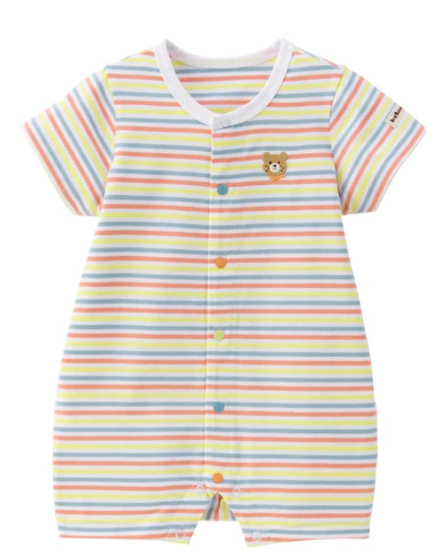 HB 條紋嬰兒短袖連體服