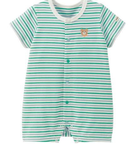 HB 條紋嬰兒短袖連體服