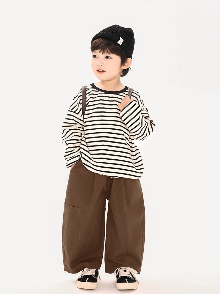 秋裝衛衣 長袖條紋上衣