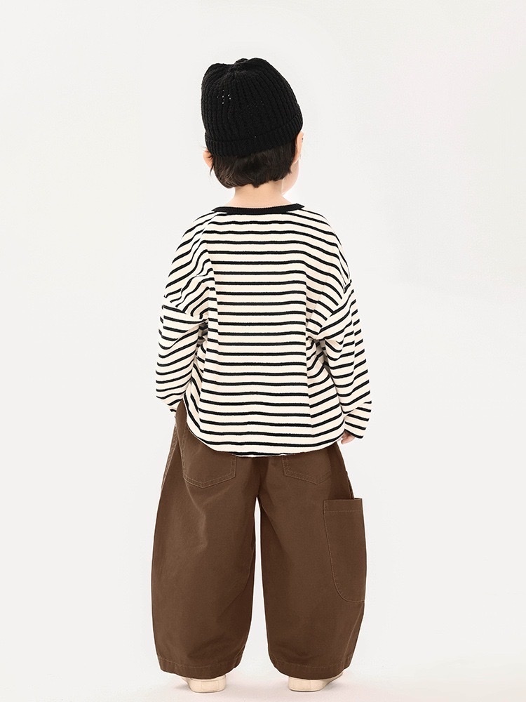 秋裝衛衣 長袖條紋上衣