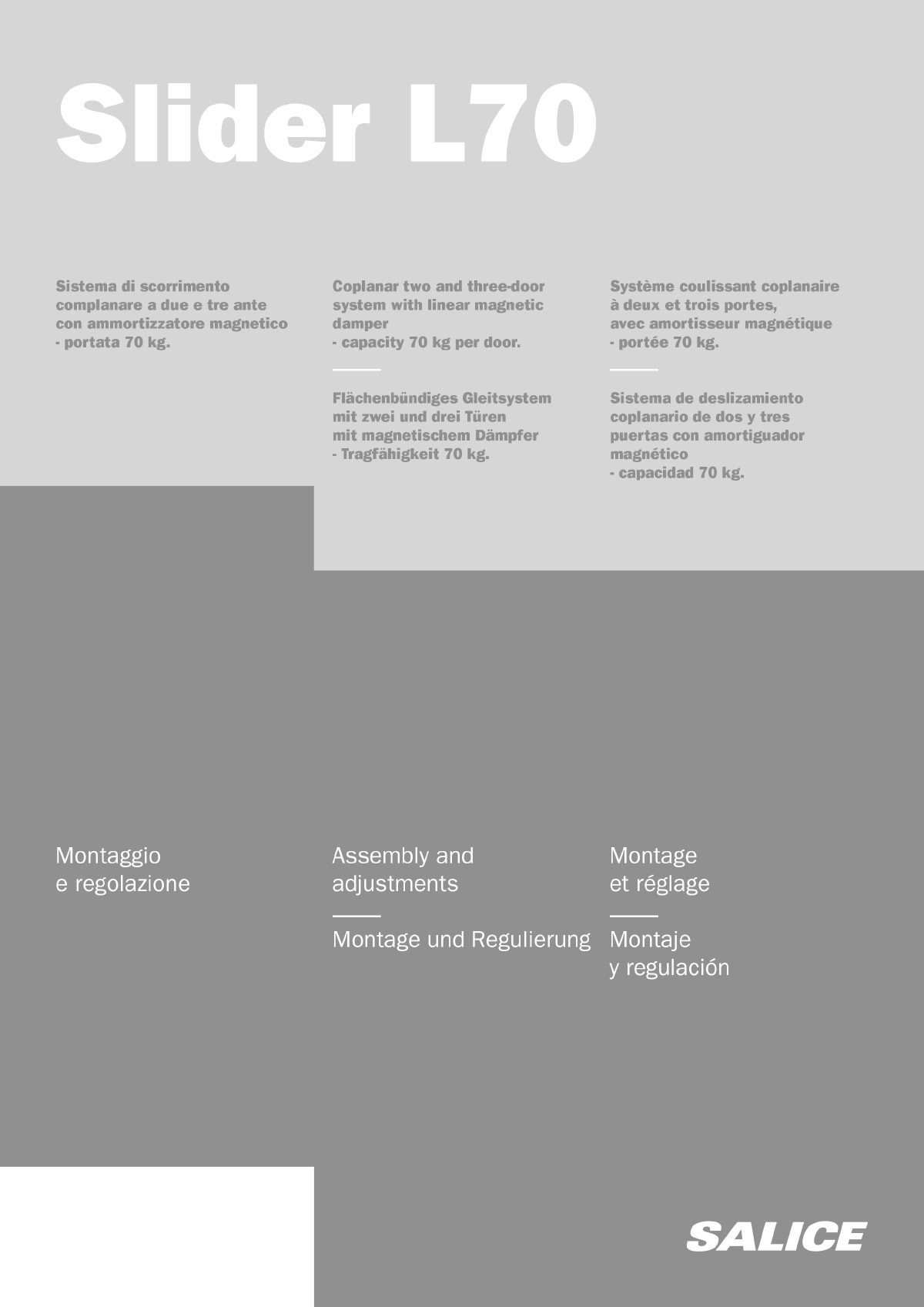 Salice (Bortoluzzi) Slider L70士門 - 趟門安裝說明書