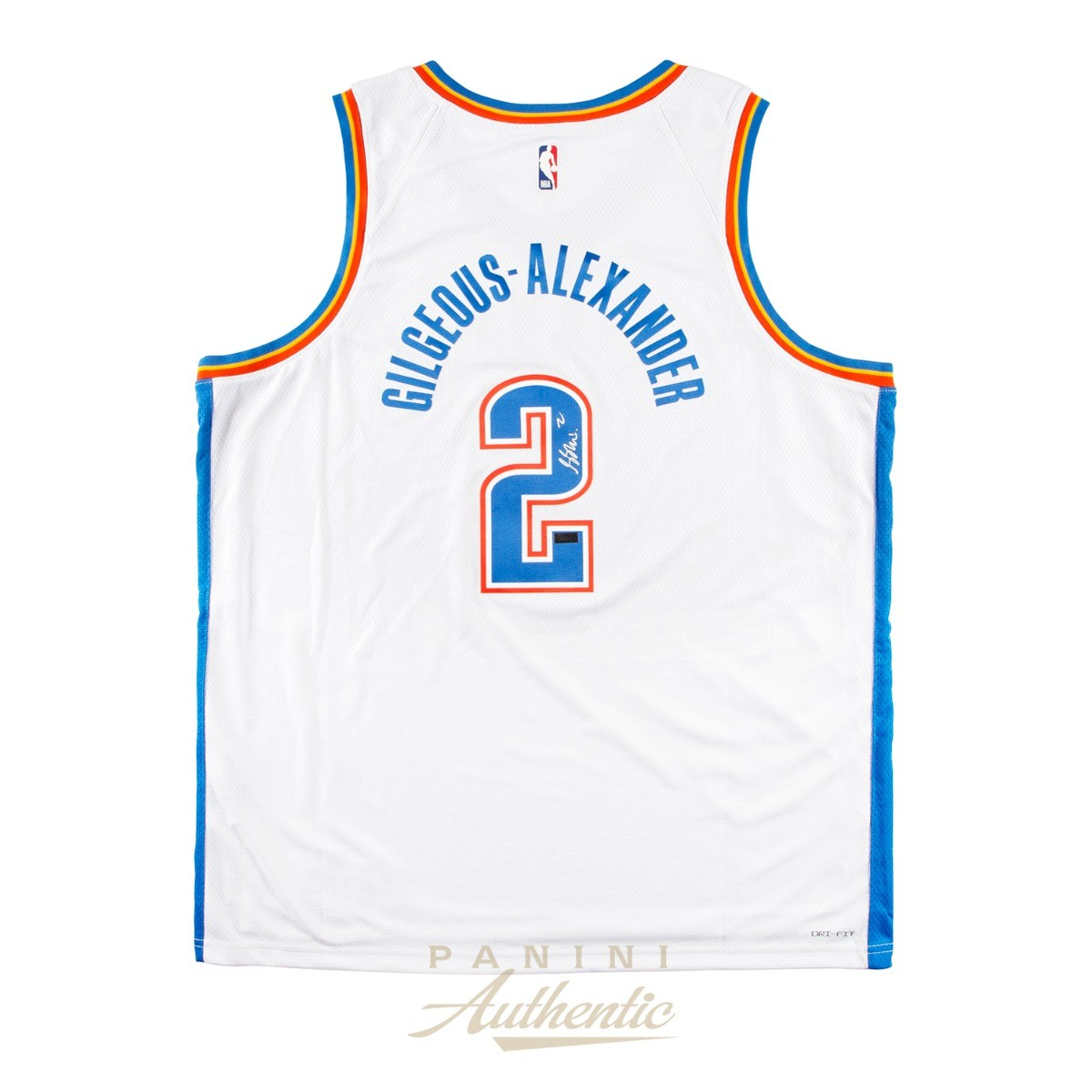 Shai Gilgeous-Alexander Autographed Oklahoma City Thunder White Nike Swingman Jersey預訂簽名球衣NBA
