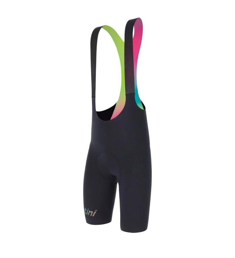 【Santini】獨特 吊帶短褲- 黑〔C3墊子〕