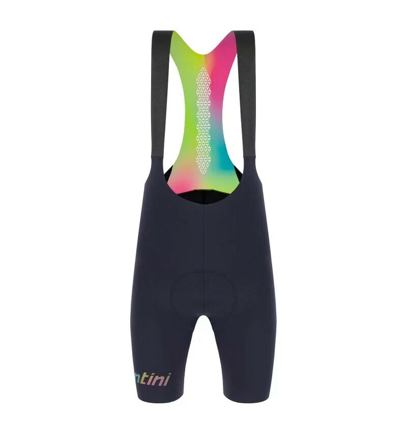 【Santini】獨特 吊帶短褲- 黑〔C3墊子〕