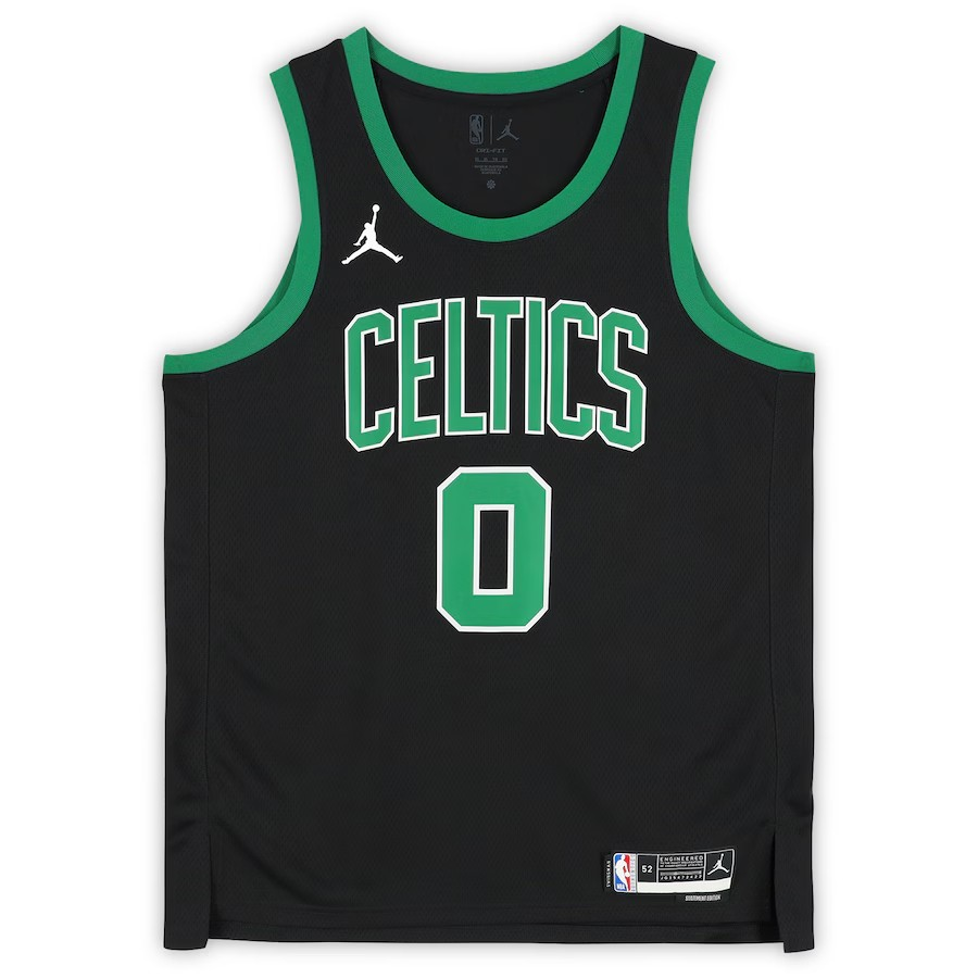 Jayson Tatum Boston Celtics Autographed Black Jordan Brand 2022-23 Statement Edition Swingman Jersey