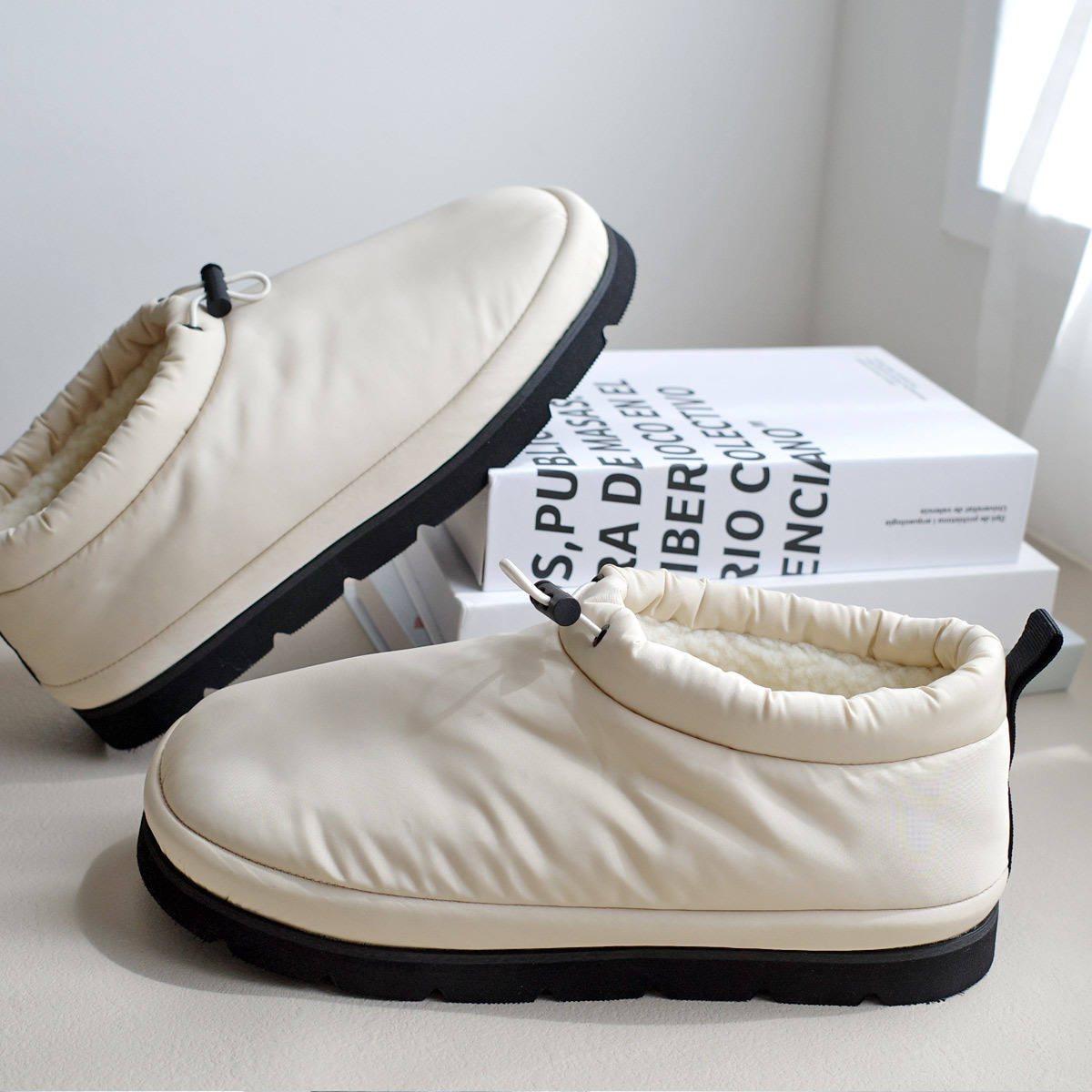 工裝風格 防潑水內羔羊束口鞋 【FX2409】