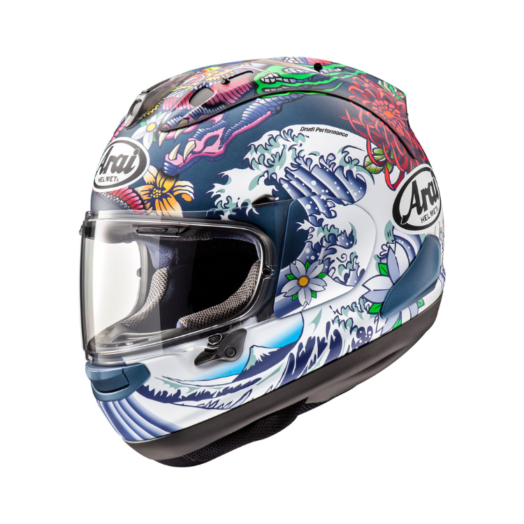 ARAI RX-7X ORIENTAL FLAT BLUE 浮世繪