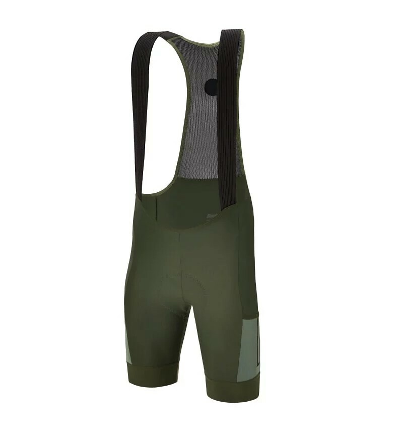 【Santini】礫石路二代 吊帶短褲〔C3墊子〕-軍綠